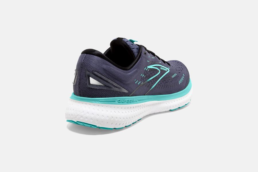 Brooks Running Shoes - Glycerin 19 Road Womens - Dark Grey/Blue - KFA-832794